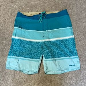Patagonia Blue Swim Trunks Size 34